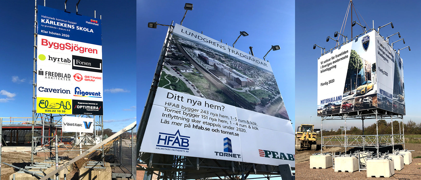 Praktisk information om byggskyltar